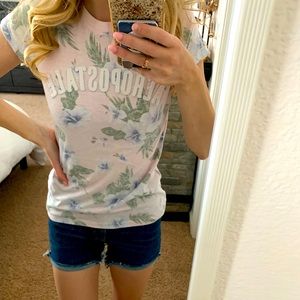 Women’s Floral Aéropostale Classic Crew Shirt